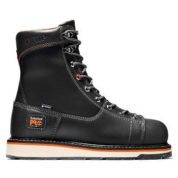 Timberland Férfi PRO Gridworks 8" Alloy Toe Vízálló Bakancs Fekete